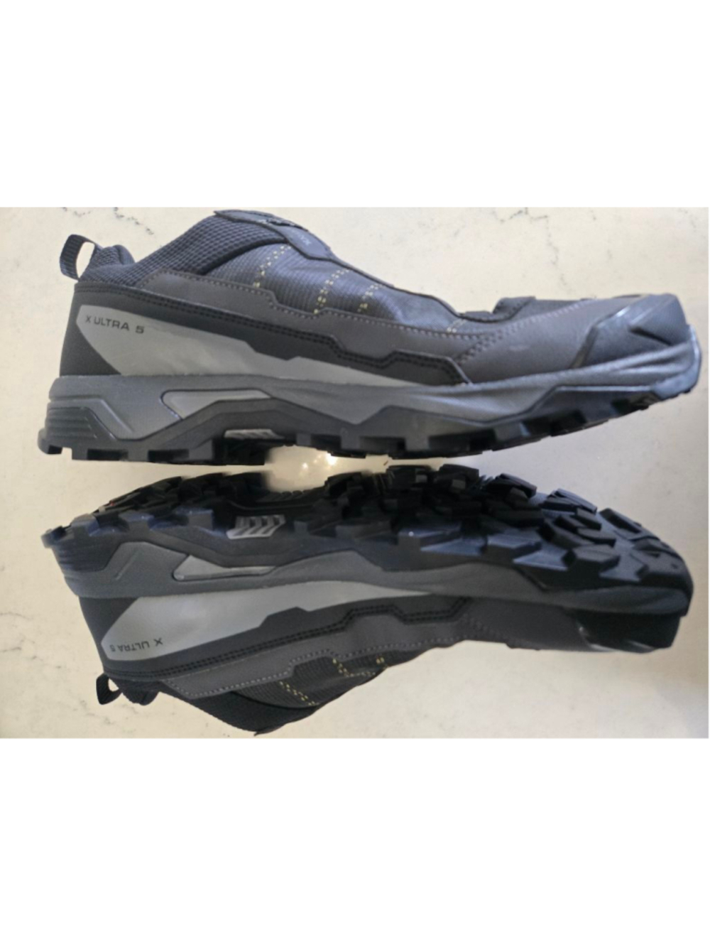 Salomon X Ultra 5 GTX Gore-Tex Hiking Shoes US 9 Black Gray Waterproof Trail - Picture 8 of 11